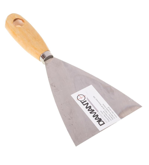 Szpachelka malarska 10 cm drewniany uchwyt