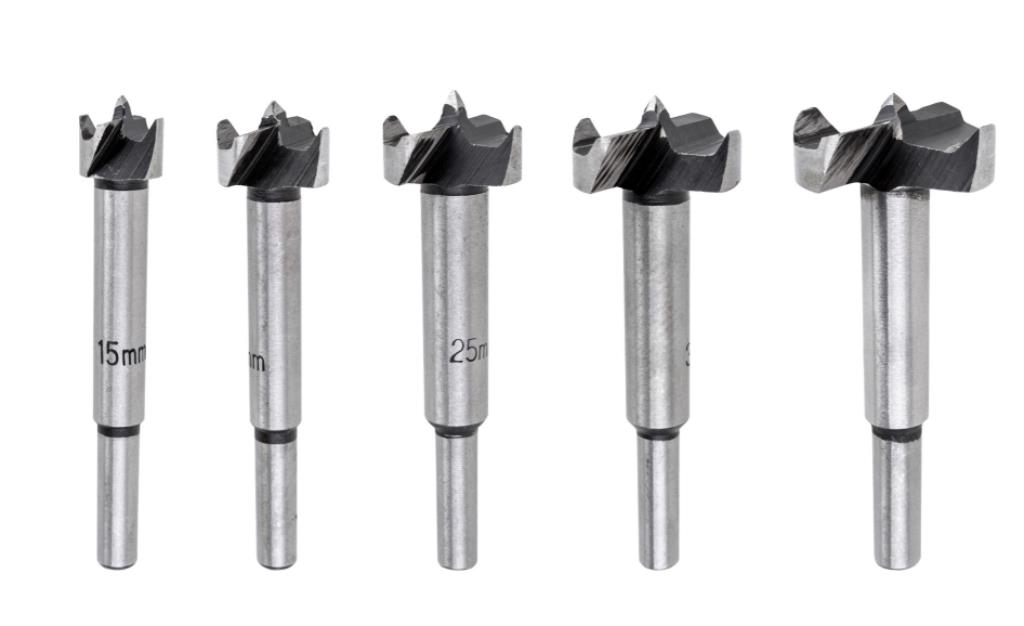 Zestaw frezów puszkowych 15,0 - 35,0 mm, 5 szt