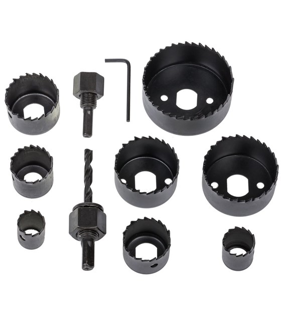 Zestaw wycinarek do otworów w drewnie 19-64mm 11szt DIAMANTO