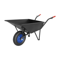 Taczki metalowe + koło (czarne lub niebieskie)