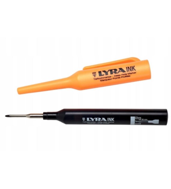 Marker do głębokich otworów czarny LYRA