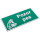 Tabliczka METALOWA 150x285mm POZOR PES