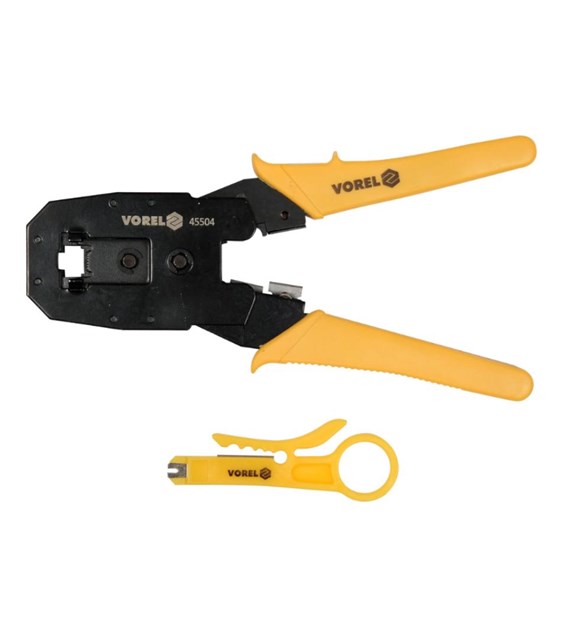 Szczypce do zaciskania wtyczek telefonicznych i sieciowych RJ45 RJ10 RJ11