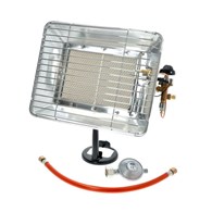 Promiennik turystyczny, zapłon piezo, wąż, reduktor gazowy