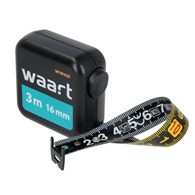 Miara zwijana stalowa 3 m, 16 mm, dwustronna, autostop WAART