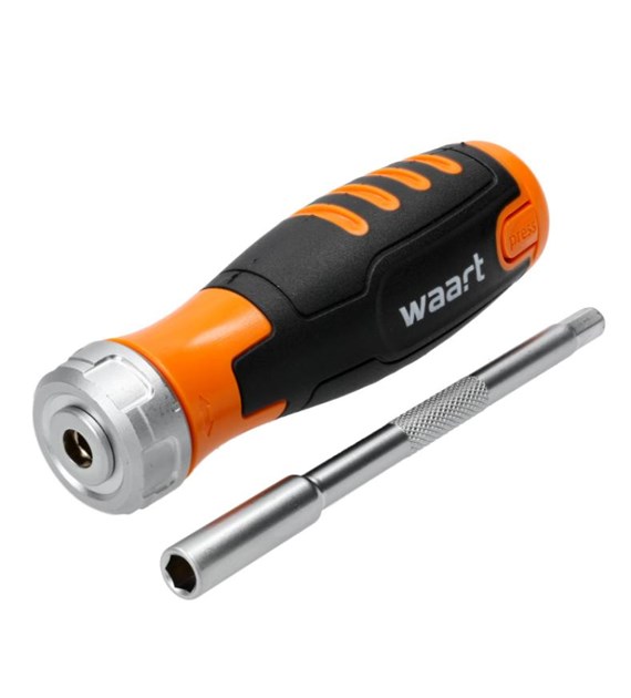 WAART Wkrętak z grzechotką i zestawem końcówek 12 szt