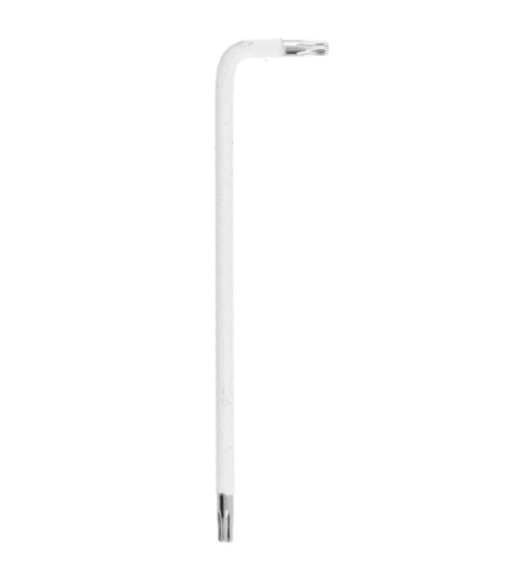 WAART Klucz torx T10 długi - biały, otwór