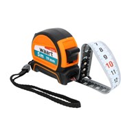 Miara zwijana stalowa 5 m, 19 mm, dwustronna skala czarno-biała WAART