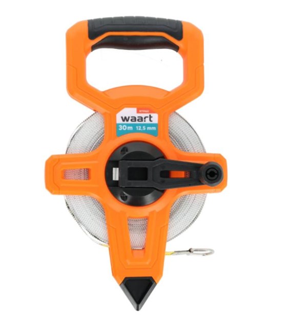 Taśma miernicza włókno szklane 30 m, 12,5 mm, geodezyjna WAART