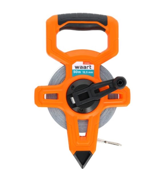 Taśma miernicza stalowa 50 m, 12,5 mm, geodezyjna WAART
