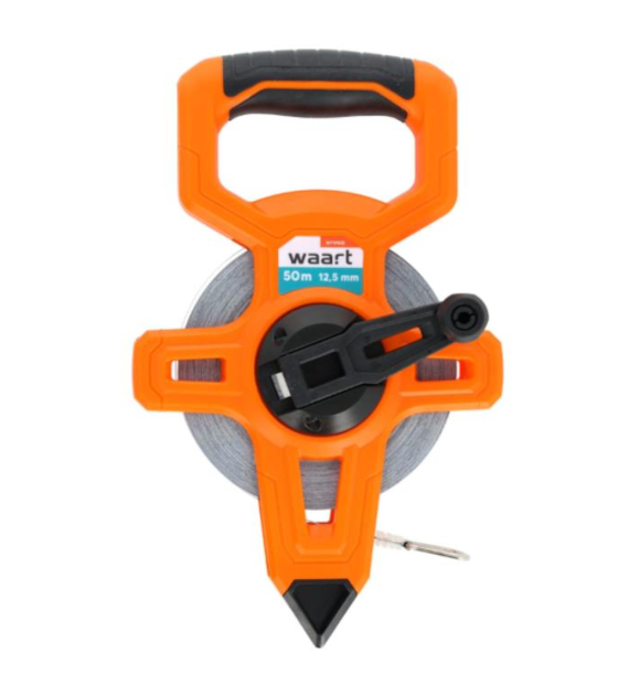 WAART Taśma miernicza stalowa 50 m, 12,5 mm, geodezyjna