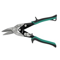WAART Nożyce do blachy 250 mm, CR-MO, zielone-prawe, skala