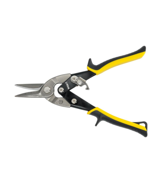 WAART Nożyce do blachy 250 mm, CR-MO, żółte-proste, skala