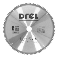 Tarcza do pilarki widiowa 305 x 30 mm, 120T, aluminium DREL