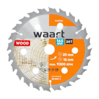 WAART Tarcza do pilarki widiowa 165 x 20 mm, 24T, drewno