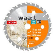 WAART Tarcza do pilarki widiowa 165 x 20 mm, 30T, drewno