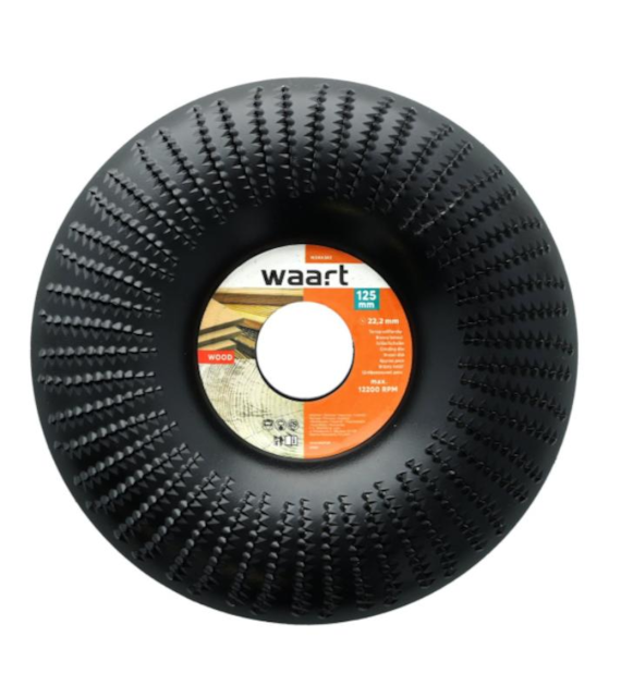 WAART Tarcza szlifierska 125 x 22.2 mm, tarnik do drewna promieniowy