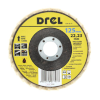 Tarcza filcowa do polerowania, 125x22,23x5, lamelkowa DREL
