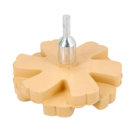 Krążek gumowy do usuwania kleju, 90x20 mm fi 6 mm, karbowany DREL