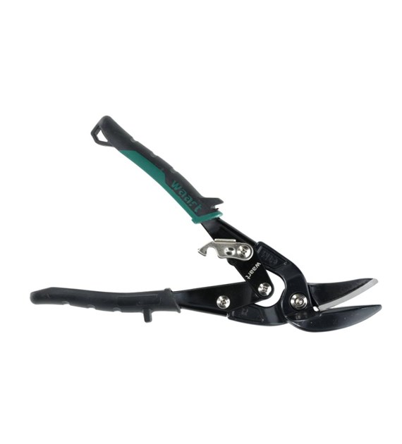 WAART Nożyce do blachy 250 mm, CR-MO, zielone-prawe, heavy duty