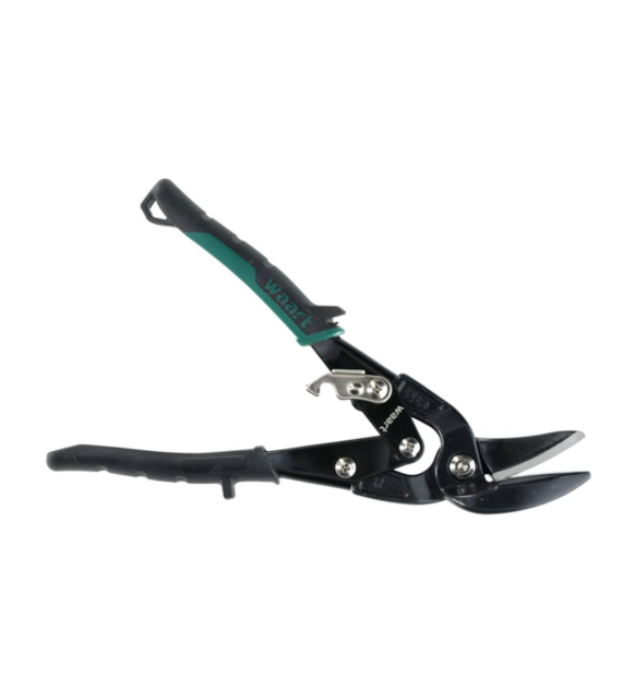 WAART Nożyce do blachy 250 mm, CR-MO, zielone-prawe, heavy duty