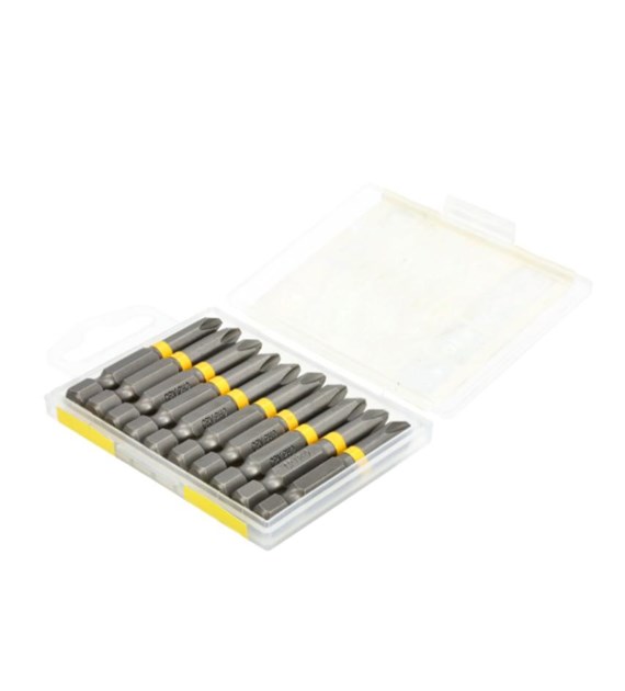 Końcówki wkrętakowe krzyżowe PH2 x 50 mm, 10 szt. DREL