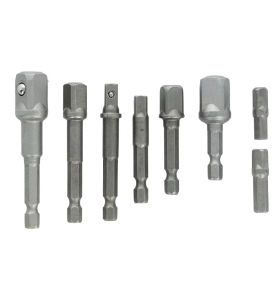 Zestaw adapterów do nasadek, kpl. 8 szt. DREL