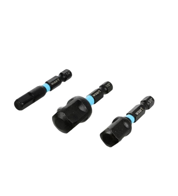 WAART Zestaw adapterów udarowych 1/4 ,3/8 ,1/2 