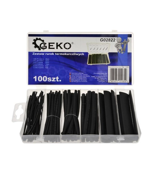 Zestaw rurek termokurczliwych 100szt