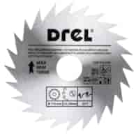 Piła tarczowa DREL CV do drewna 115 x 22,2 mm 24T