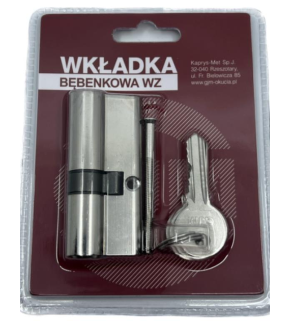 Wkładka drzwiowa GJM WZ-30/40 nikiel