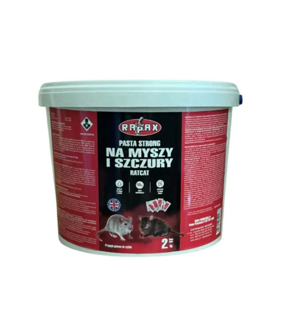 Trutka - PASTA CZERWONA do zwalczania dużych gryzoni 2kg