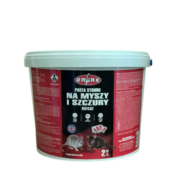 Trutka - PASTA CZERWONA do zwalczania dużych gryzoni 2kg