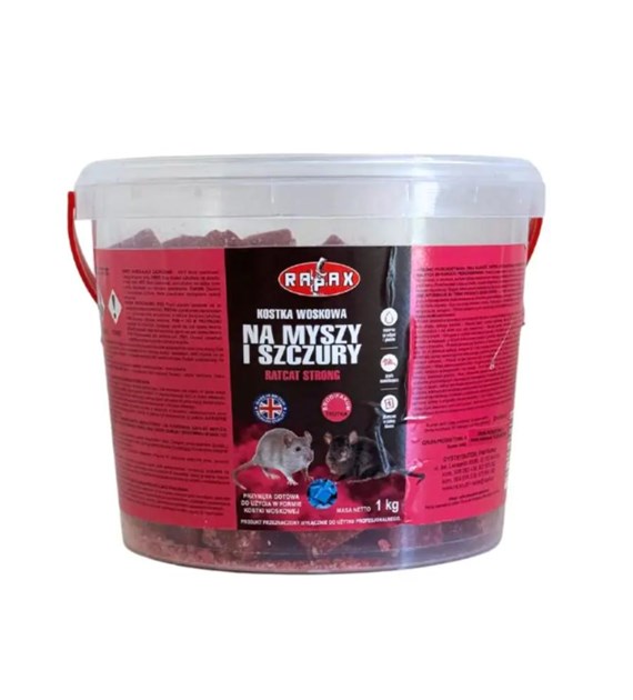 Trutka - kostka woskowa na myszy i szczury RATCAT 1 kg