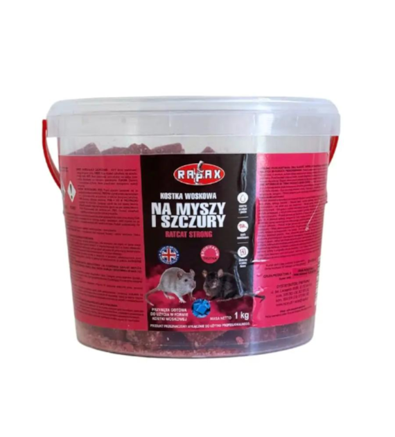 Trutka - kostka woskowa na myszy i szczury RATCAT 1 kg