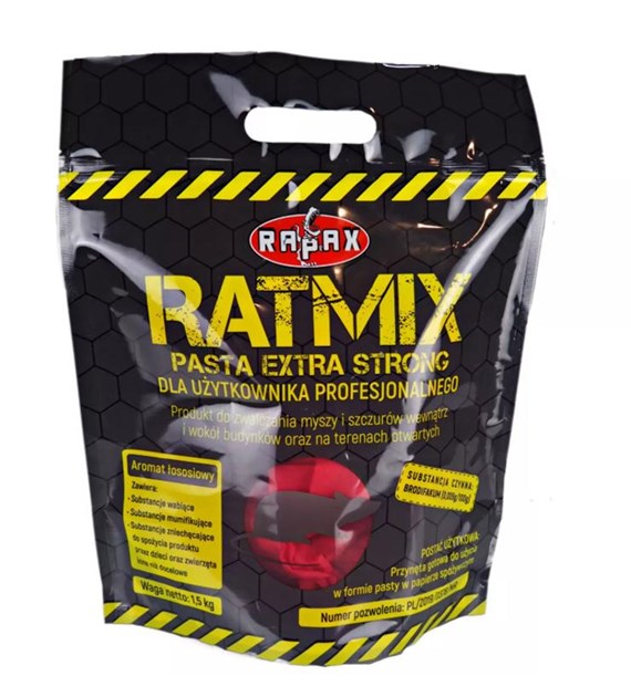 Trutka - pasta do zwalczania dużych gryzoni Ratmix 1,5kg DOYPACK