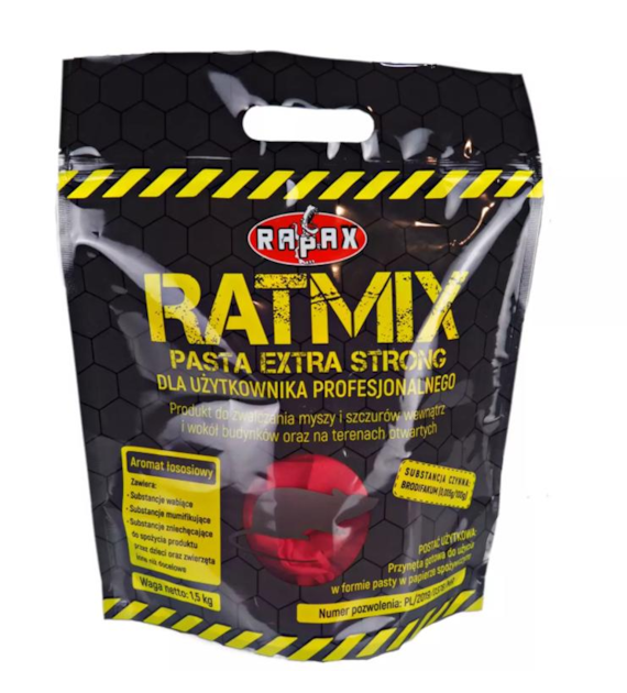 Trutka - pasta do zwalczania dużych gryzoni Ratmix 1,5kg DOYPACK