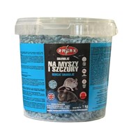 Trutka - granulat na gryzonie (myszy i szczury) NORCAT 1kg RAPAX