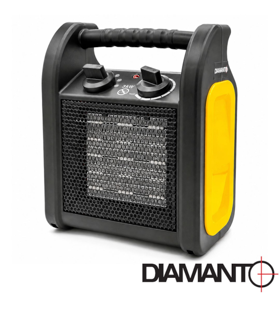 Nagrzewnica elektryczna 3KW (kwadrat) DIAMANTO