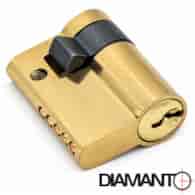 Wkładka drzwiowa 30/9mm (3-klucze) mosiądz DIAMANTO