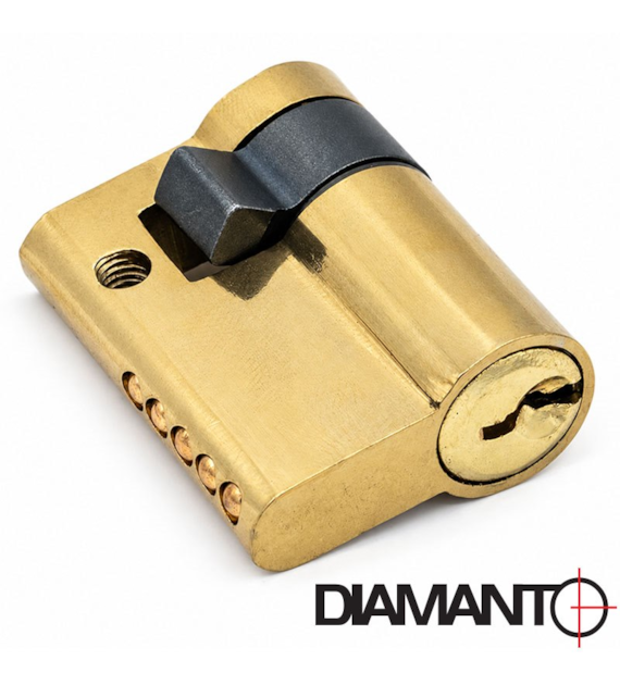 Wkładka drzwiowa 30/9mm (3-klucze) mosiądz DIAMANTO