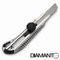 Nóż do tapet 18mm skręcany metalowy korpus DIAMANTO