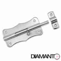 Zasuwka uniwersalna srebrna 100mm DIAMANTO