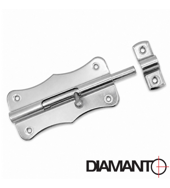 Zasuwka uniwersalna srebrna 100mm DIAMANTO