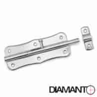 Zasuwka uniwersalna srebrna 125mm DIAMANTO