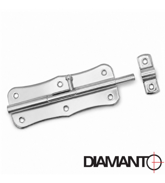 Zasuwka uniwersalna srebrna 125mm DIAMANTO