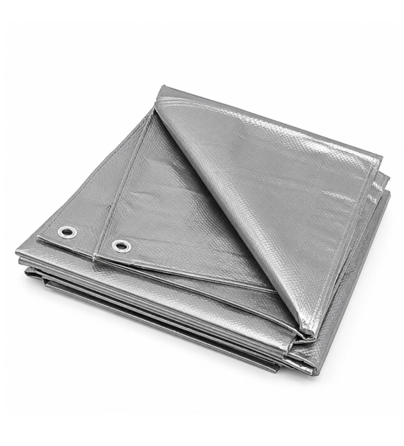 Plandeka srebrna 5x8m