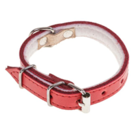 Obroża skóra 1,0 x 30cm czerwona