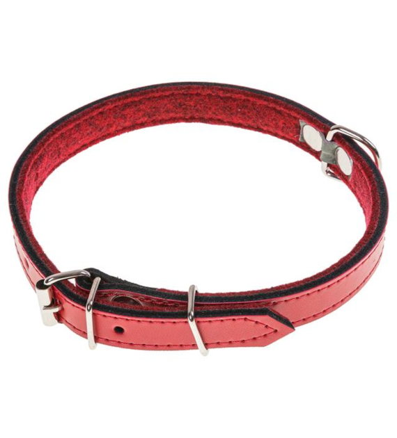 Obroża skóra 1,8 x 50cm czerwona