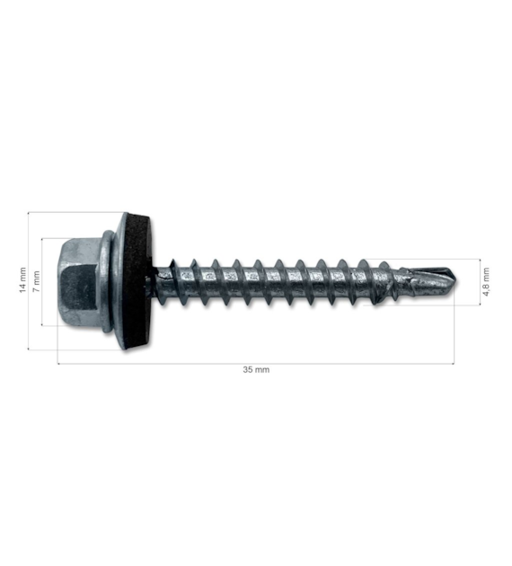 Wkręt FARMER 4,8x35DR RAL-ocynk 250 szt DIAMANTO